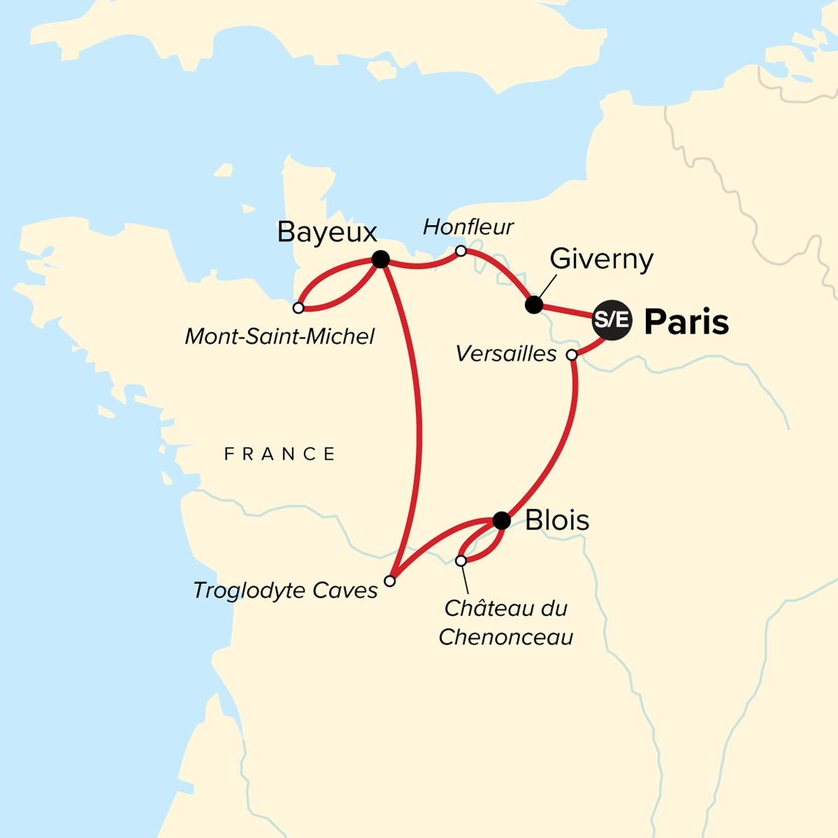 France Family Journey From Paris To Normandy And Beyond   Ngjf Efpnf Map 2024 En B1847c6 